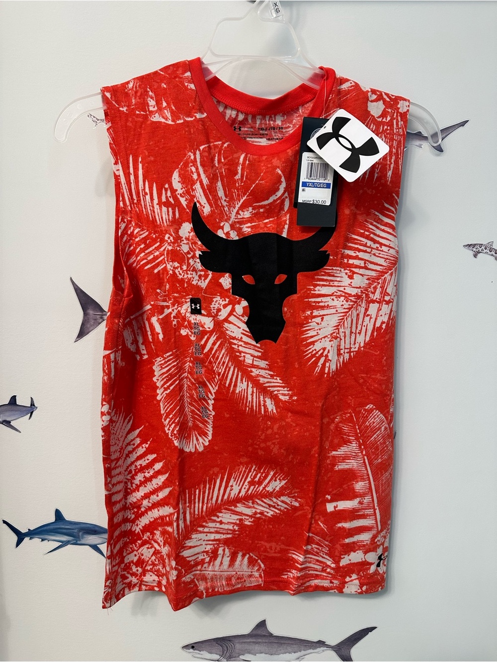 Under Armour Boys' Sleeveless Tank, size XL